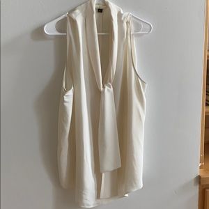 Ann Taylor Winter White Shell Blouse, Size XXL